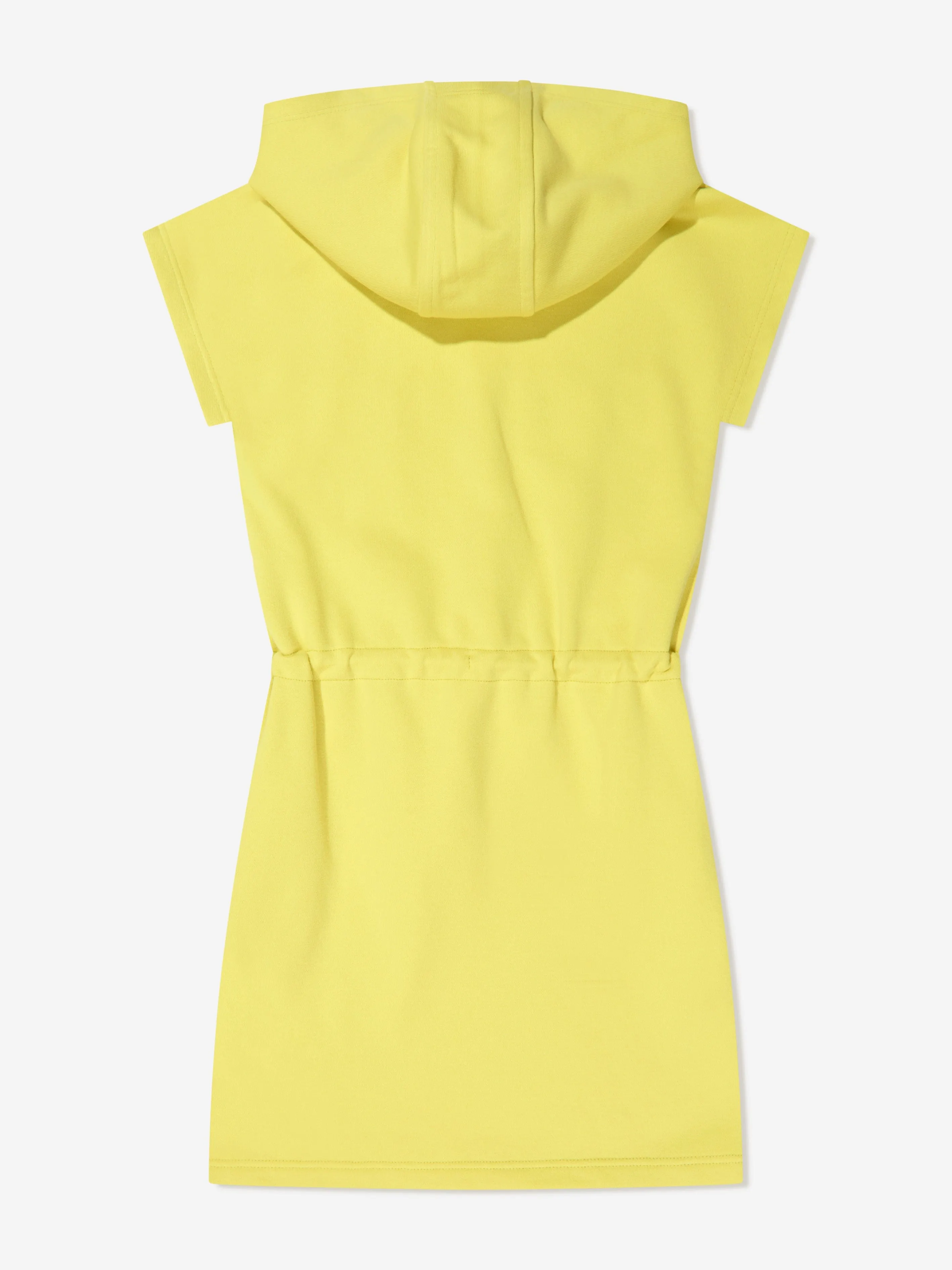 BOSS Girls Hooded Sweater Dress in Yellow