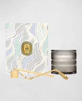 DIPTYQUE La Vallée du Temps (Valley of Time) Candle Ritual Set - Limited Edition