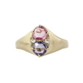 Double Stone Signet Ring - Atelier Narce