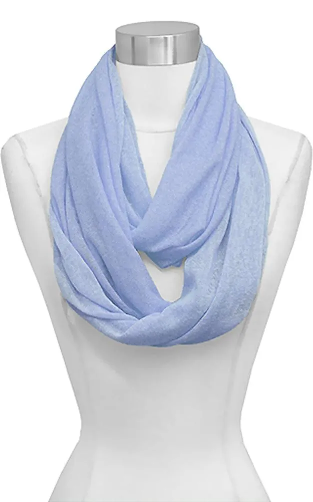 EAS8073 Gauzy Jersey Infinity Scarf