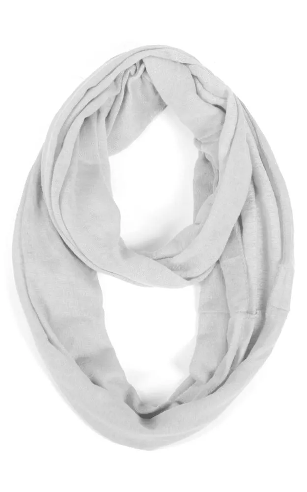 EAS8073 Gauzy Jersey Infinity Scarf