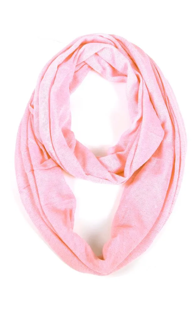 EAS8073 Gauzy Jersey Infinity Scarf