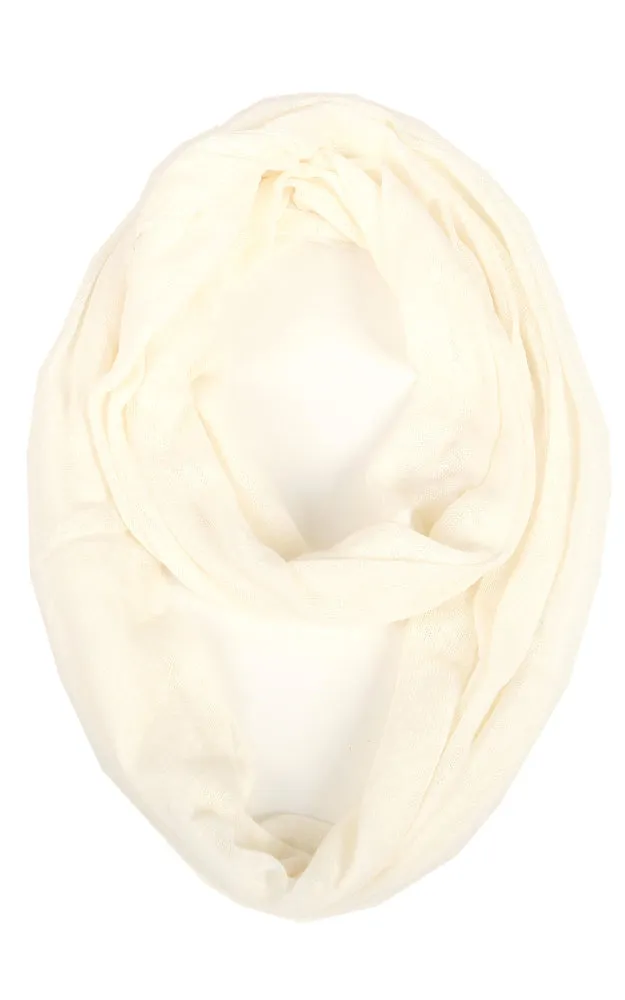 EAS8073 Gauzy Jersey Infinity Scarf