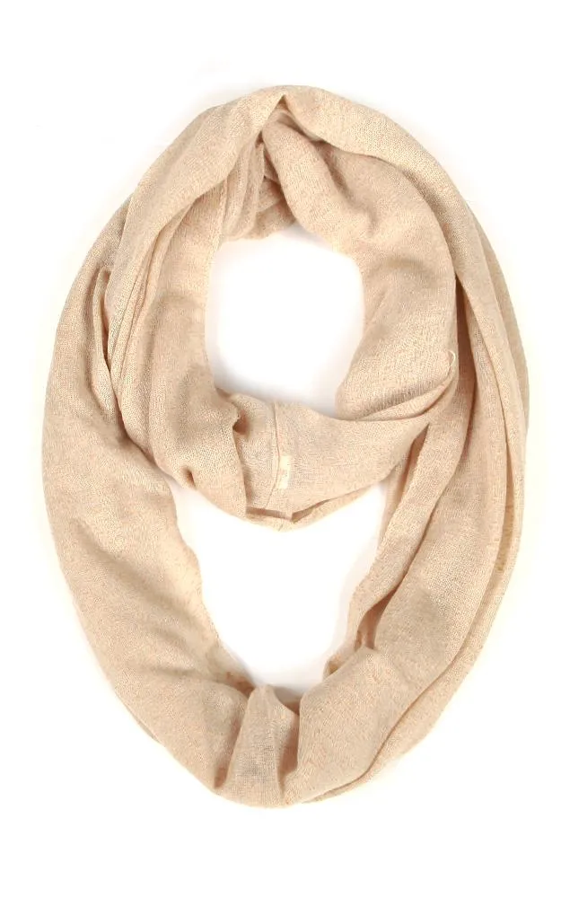 EAS8073 Gauzy Jersey Infinity Scarf