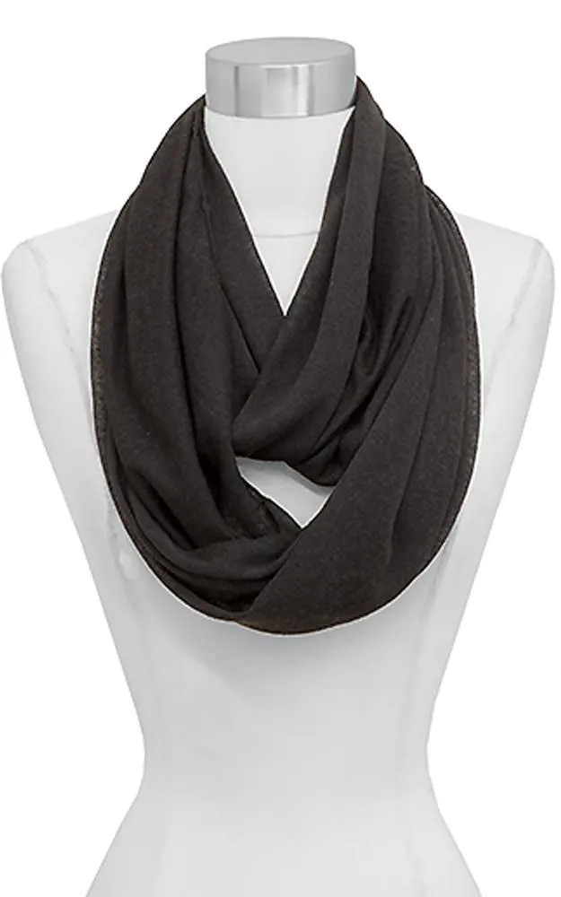 EAS8073 Gauzy Jersey Infinity Scarf