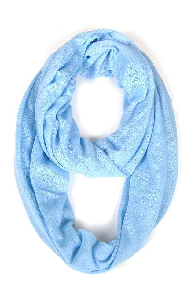 EAS8073 Gauzy Jersey Infinity Scarf