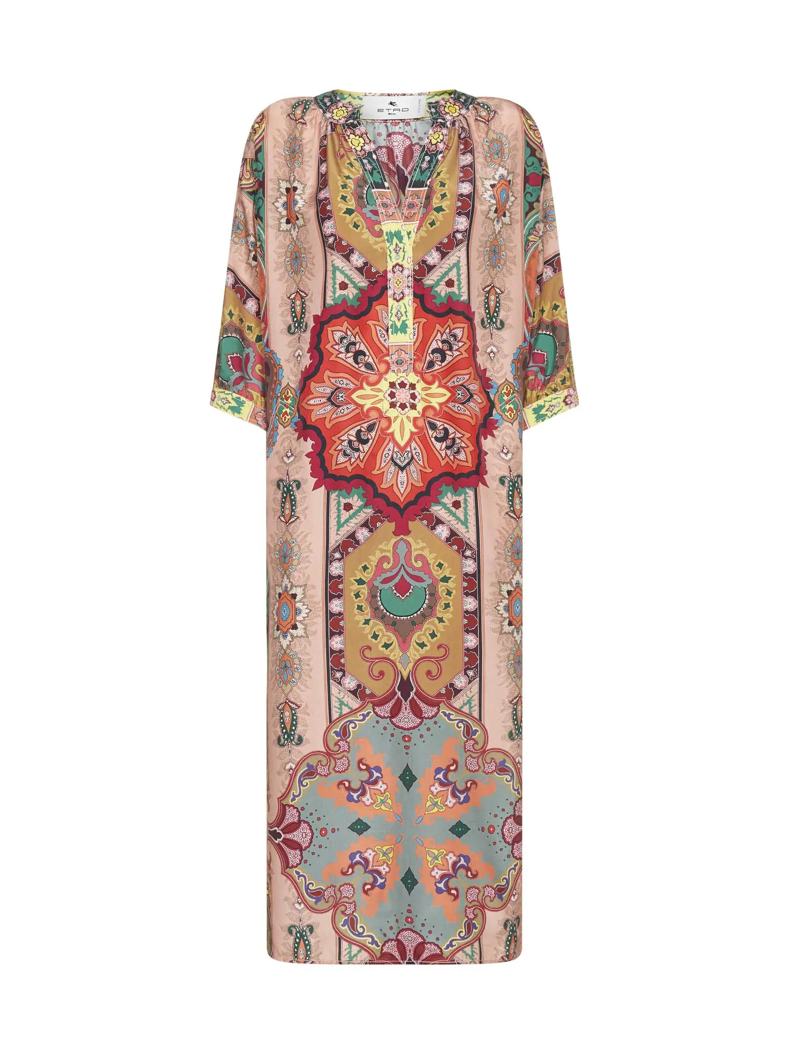 Etro V-Neck All-Over Printed Maxi Dress