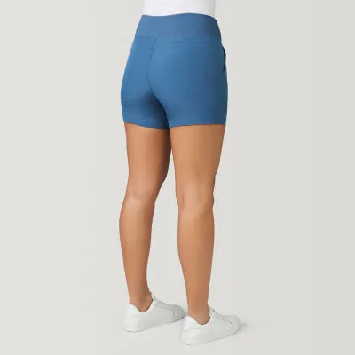 Free Country Womens Mid Rise Moisture Wicking Hybrid Short