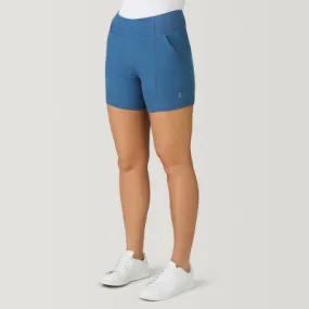 Free Country Womens Mid Rise Moisture Wicking Hybrid Short