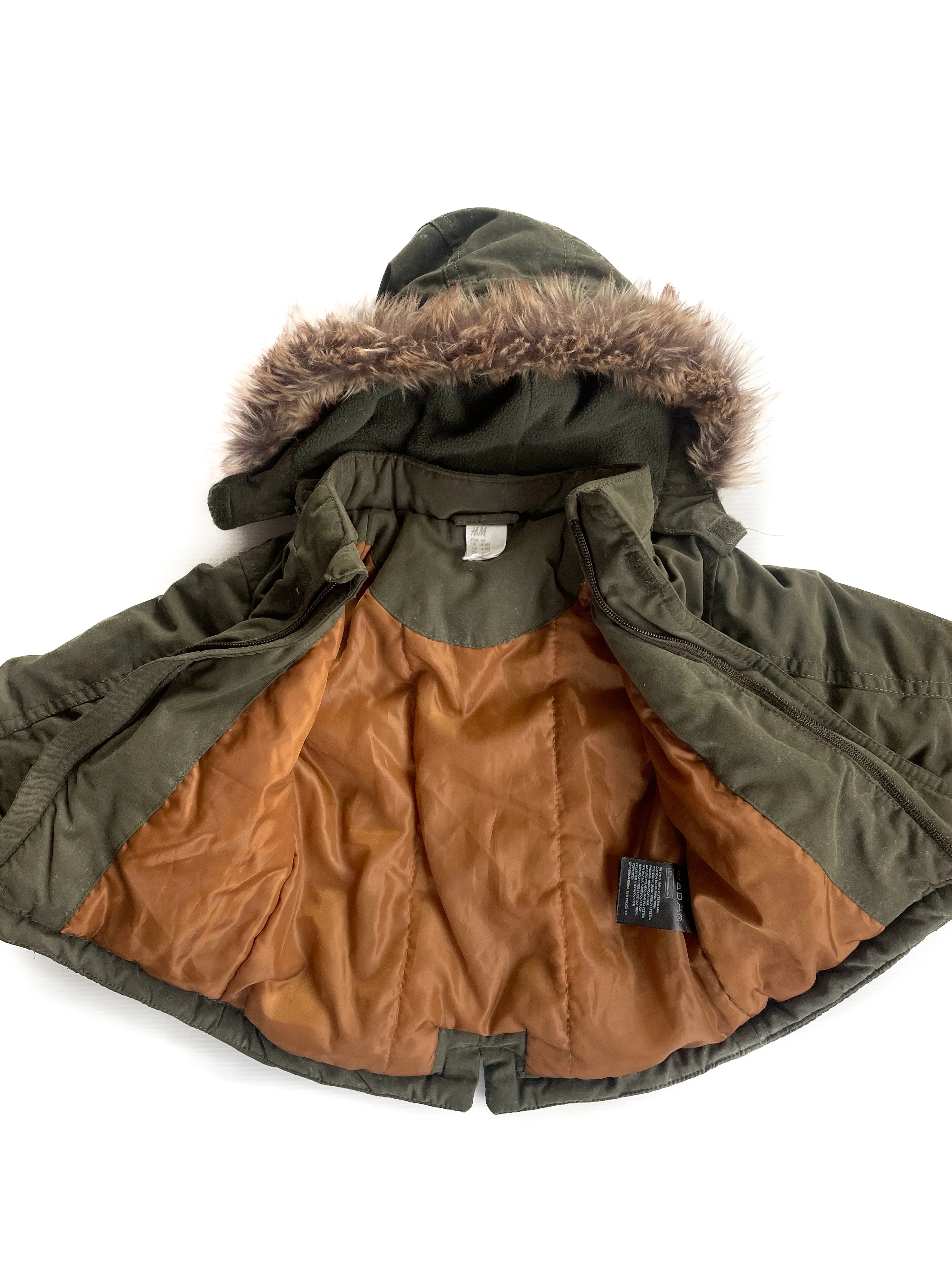 H&M removable hood jacket (4-6M)