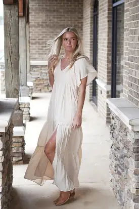 Honey Love V-Neck Maxi Dress