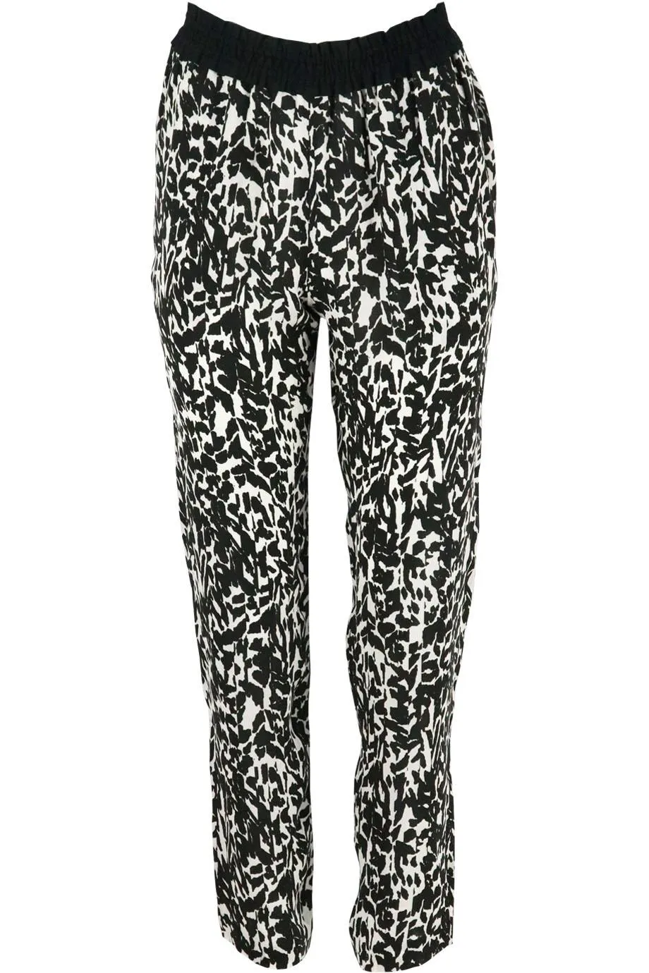 ISABEL MARANT MUSK LEOPARD PRINT SILK CHIFFON PANTS FR 38 UK 10