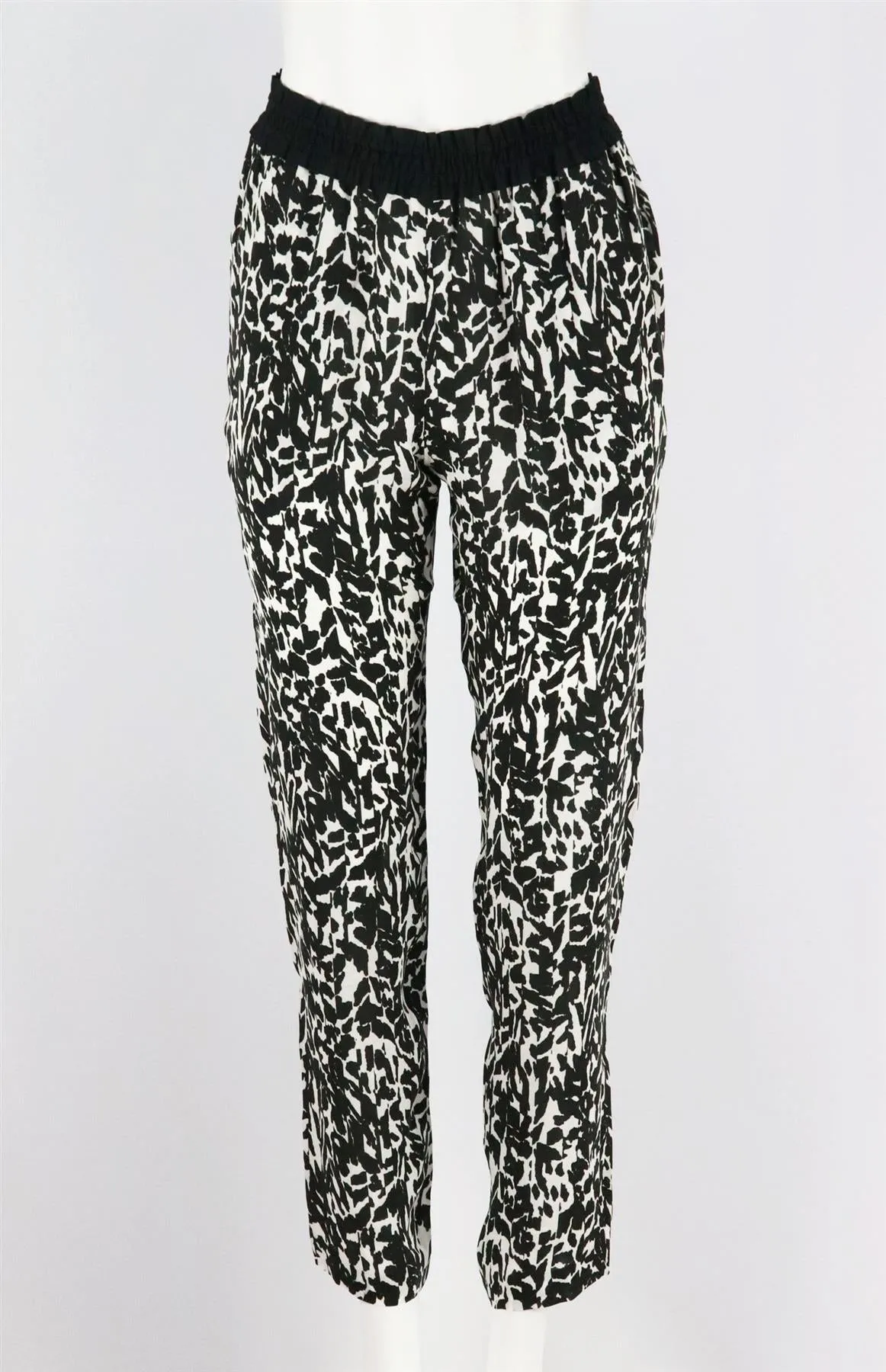 ISABEL MARANT MUSK LEOPARD PRINT SILK CHIFFON PANTS FR 38 UK 10