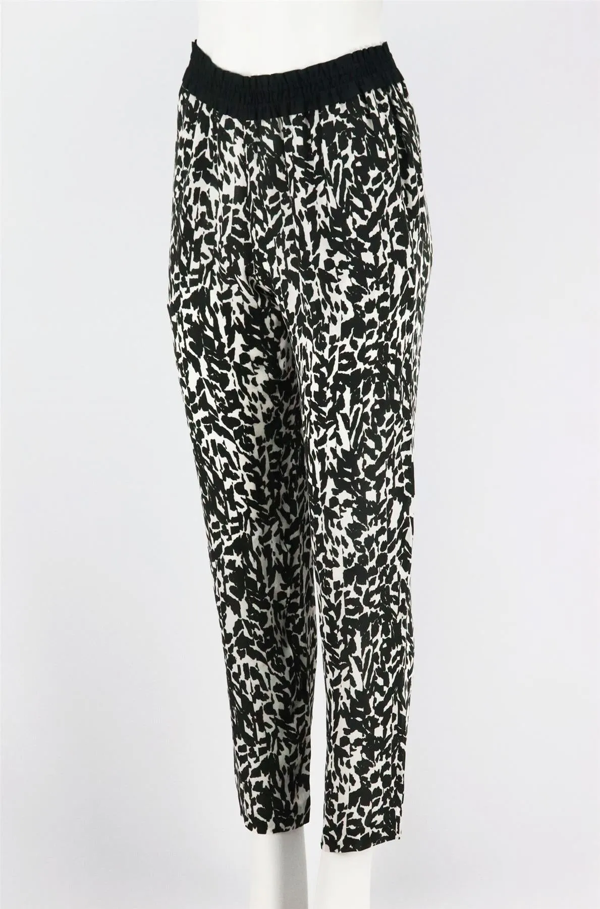 ISABEL MARANT MUSK LEOPARD PRINT SILK CHIFFON PANTS FR 38 UK 10