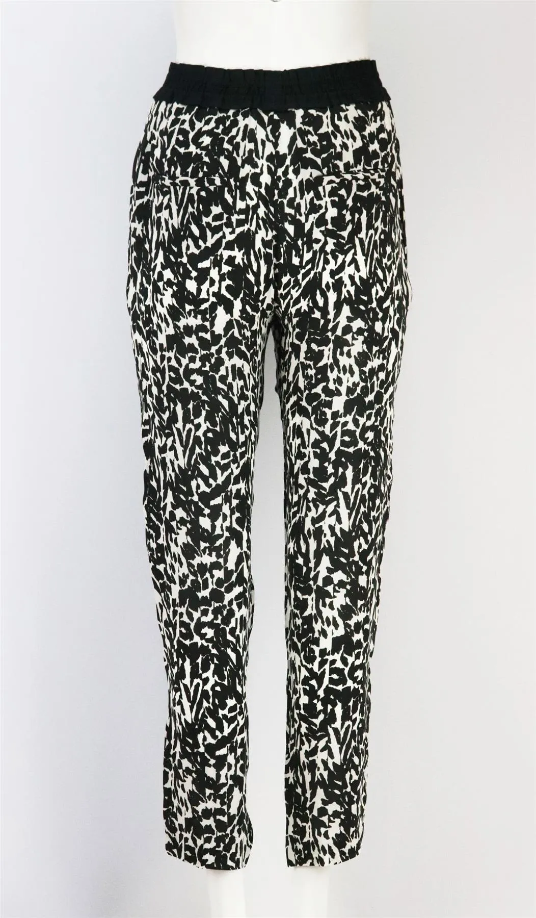 ISABEL MARANT MUSK LEOPARD PRINT SILK CHIFFON PANTS FR 38 UK 10