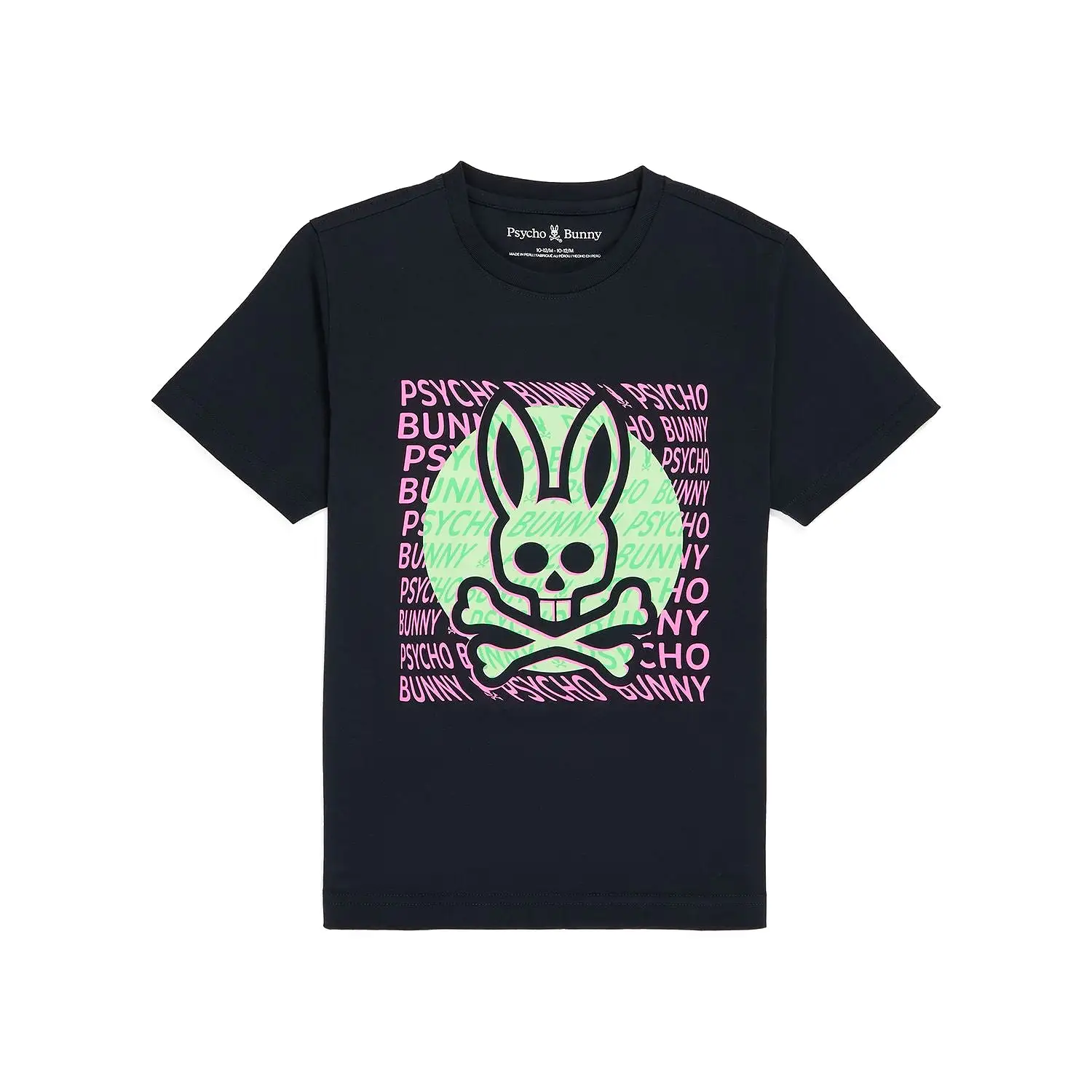 Kids Psycho Bunny Bengal Graphic Tee (Navy)