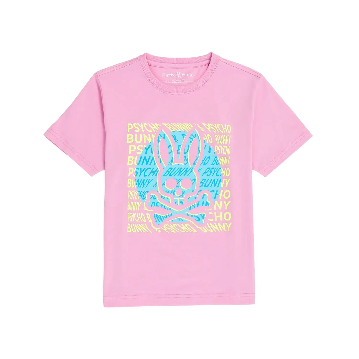 Kids Psycho Bunny Bengal Graphic Tee (Wild Rose)