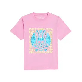 Kids Psycho Bunny Bengal Graphic Tee (Wild Rose)