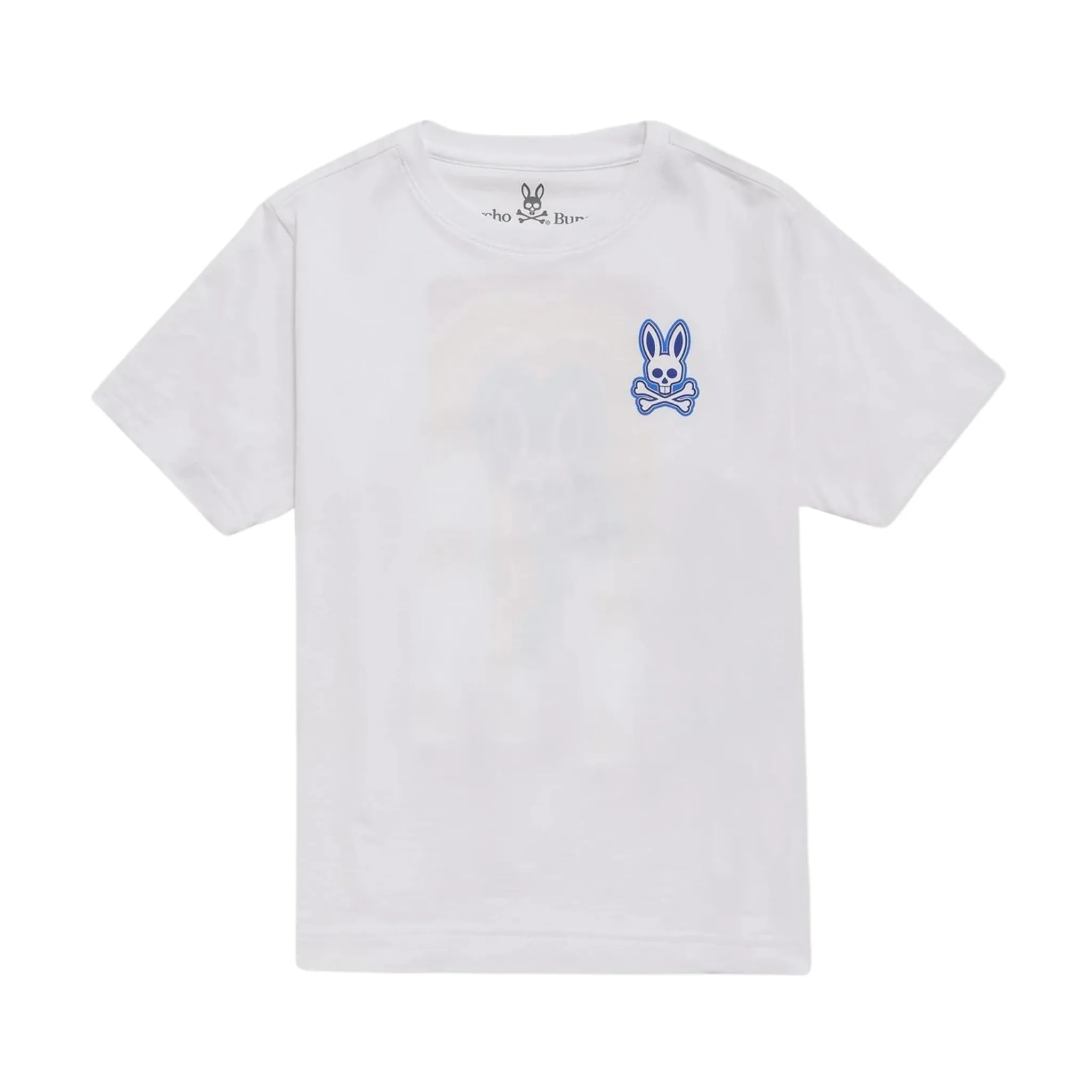 KIDS Psycho Bunny Chelton Graphic Tee (White)