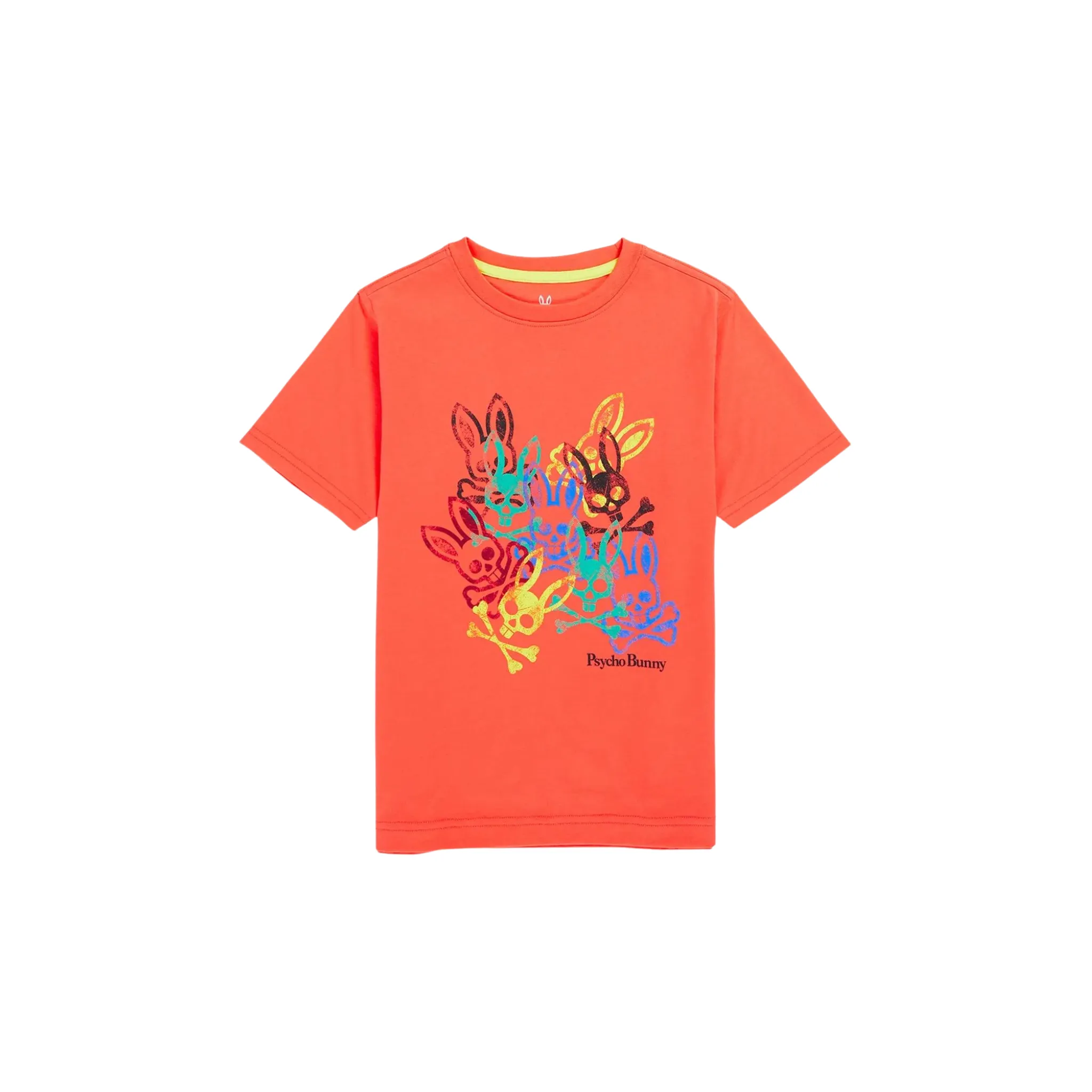 KIDS Psycho Bunny Chrystie Graphic Tee (Orange Burst)