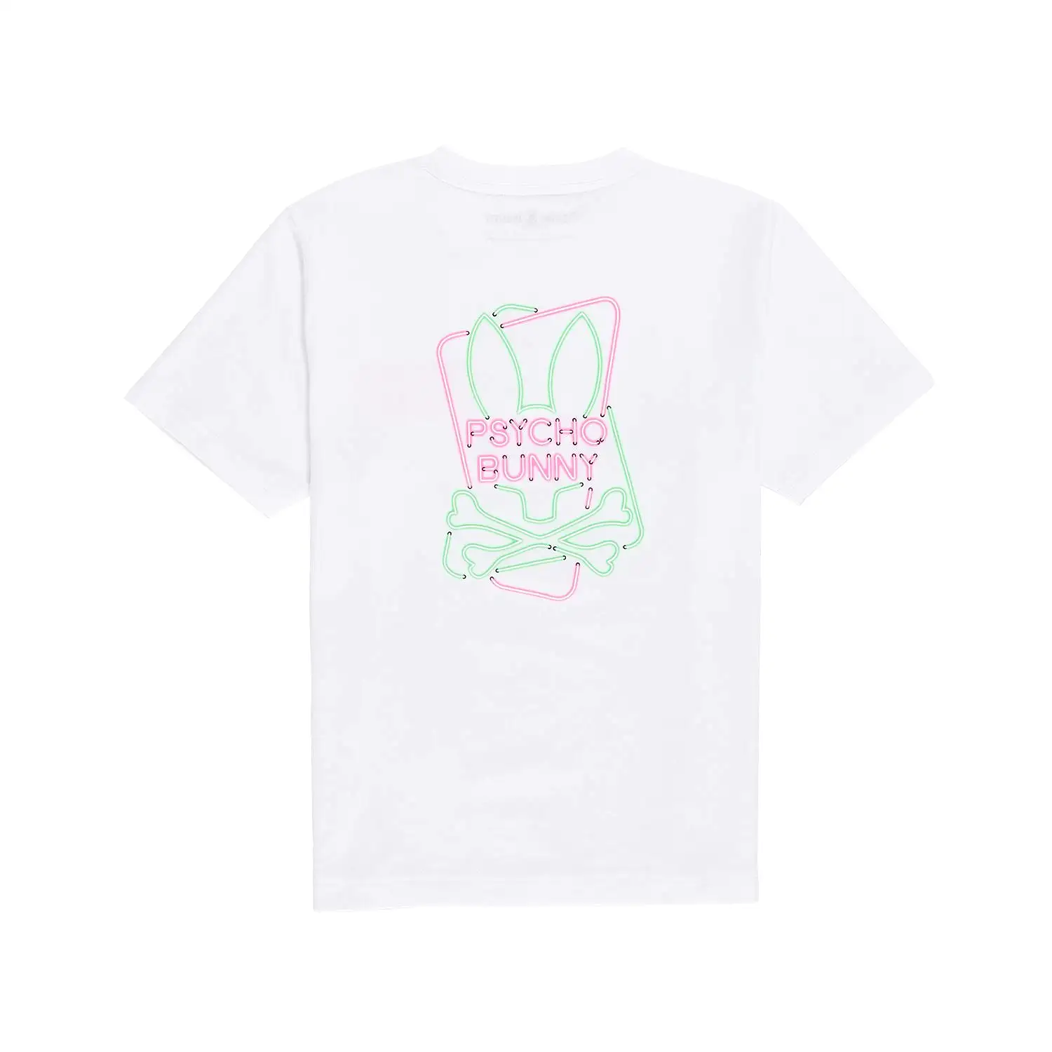 Kids Psycho Bunny Claude Graphic Tee (White)