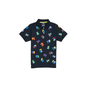 KIDS Psycho Bunny Fulton Polo (Navy)