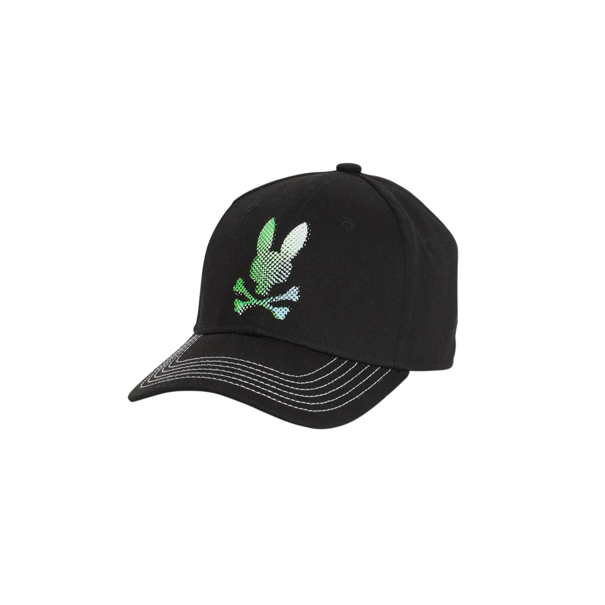 KIDS Psycho Bunny Hindes Baseball Cap (Black)