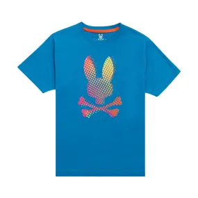 KIDS Psycho Bunny Hindes Graphic Tee (Seaport Blue)