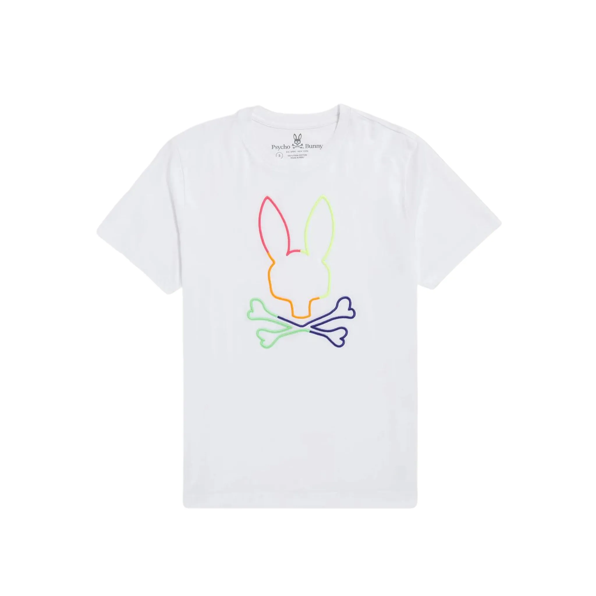 Kids Psycho Bunny Leo Bunny Tee (White)