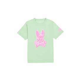 Kids Psycho Bunny Pisani Graphic Tee (Icy Mint)