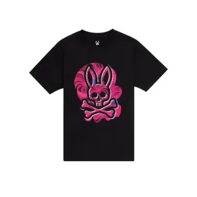 Kids Psycho Bunny Slaytor Graphic Tee (Black)