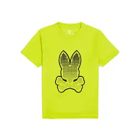 Kids Psycho Bunny Strype Graphic Tee (Lime Granita)