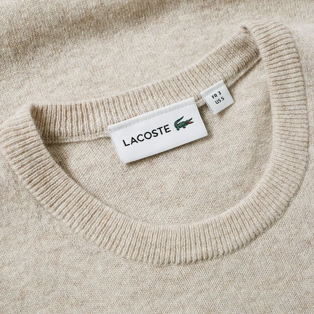 Lacoste Classic Lambswool Crew KnitOats Chine