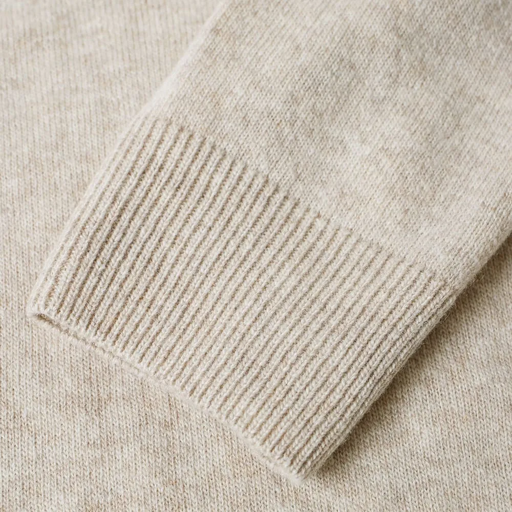 Lacoste Classic Lambswool Crew KnitOats Chine