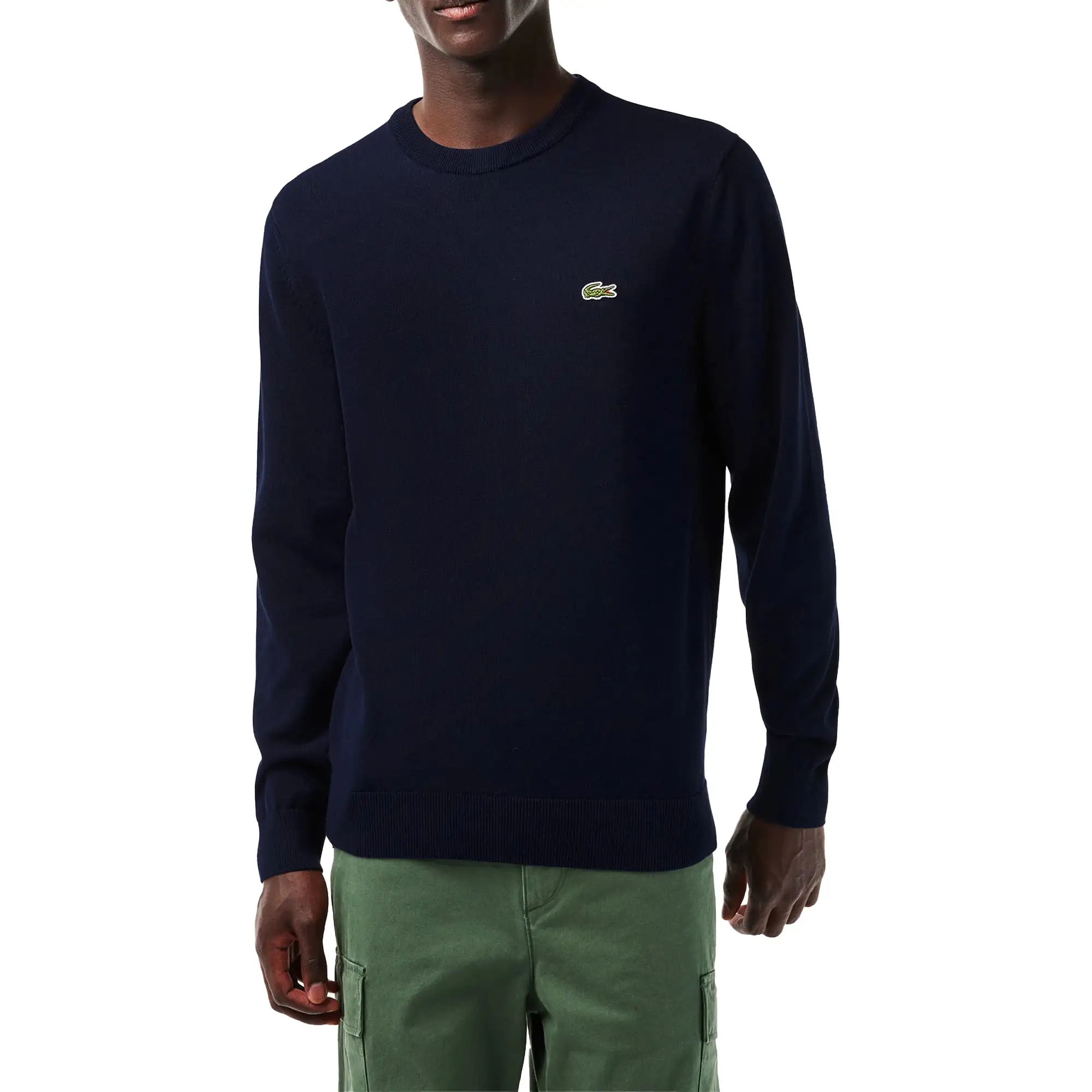 Lacoste New Cotton Crew Knit AH1985 - Navy