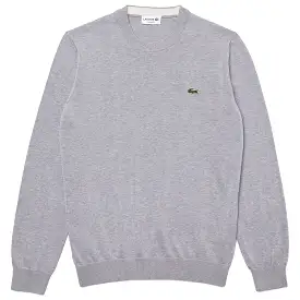 Lacoste New Cotton Crew Knit AH1985 - Silver Grey