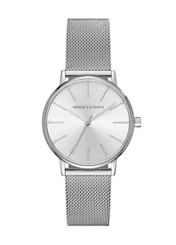 Ladies Watch with Stainless Steel Mesh Bracelet by Armani Exchange | Look Again