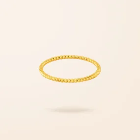 Limited Edition 10K Gold Rope Ring