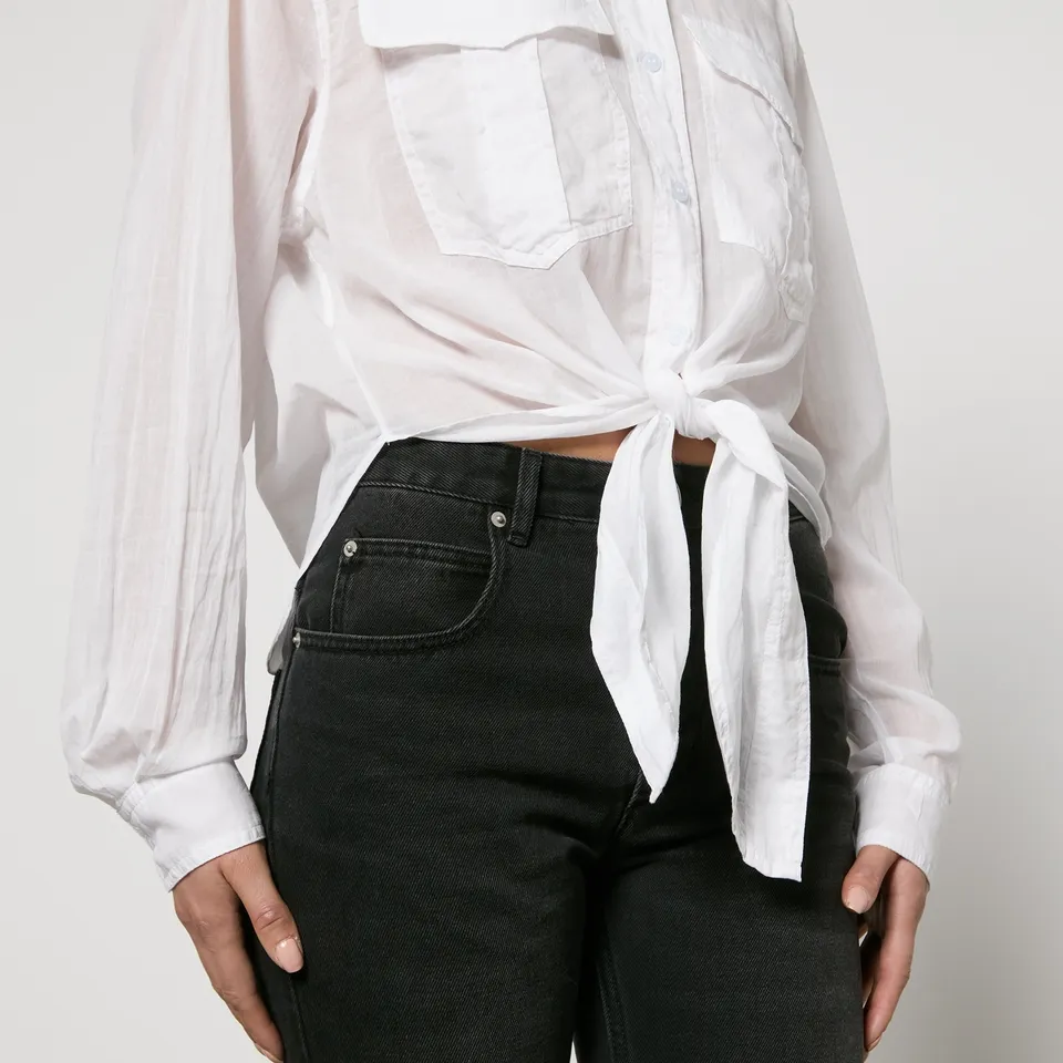 Marant Etoile Nath Cotton-Gauze Wrap Shirt - FR 38/UK 10 | Coggles