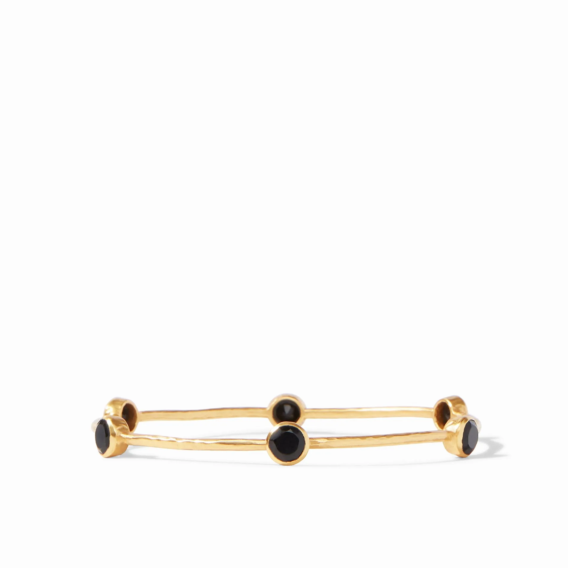 Milano Bangle Gold Obsidian Black - Medium by Julie Vos