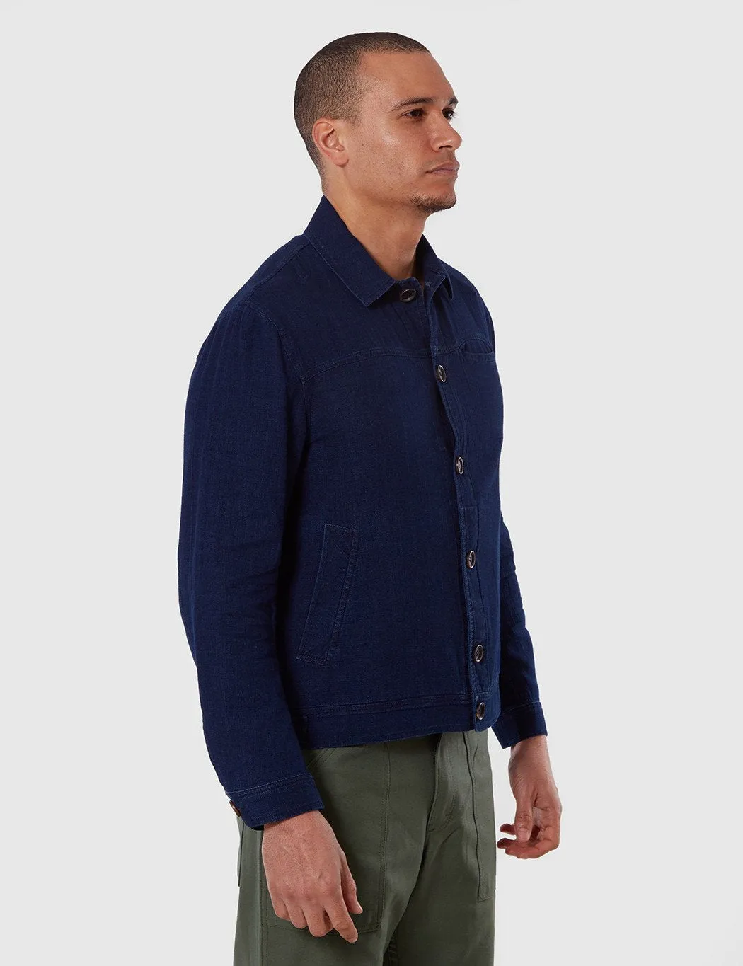 Oliver Spencer Buffalo Jacket - Indigo Blue