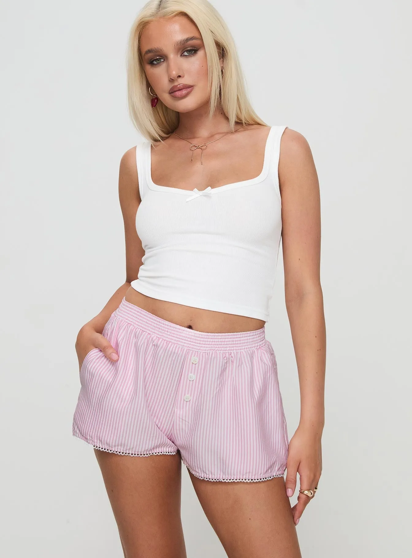 Orielle Low Rise Boxer Short Pink