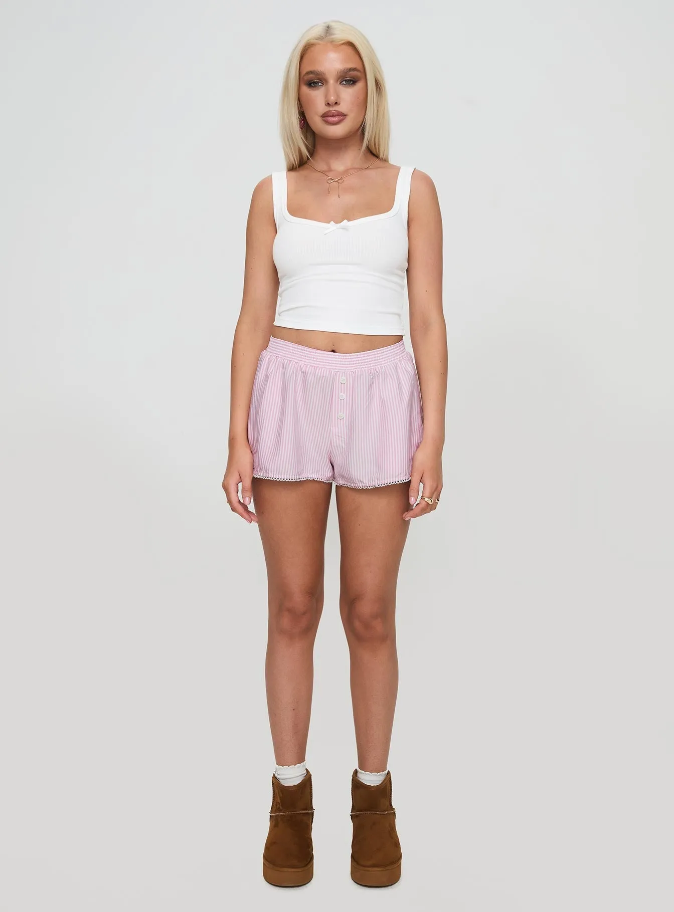 Orielle Low Rise Boxer Short Pink