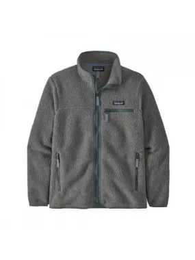 Patagonia Womens Retro Pile Jacket :  Salt Grey w/Light Plume Grey