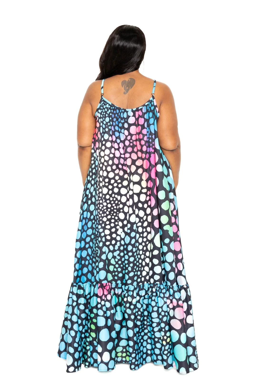 Printed Voluminous Maxi Dress