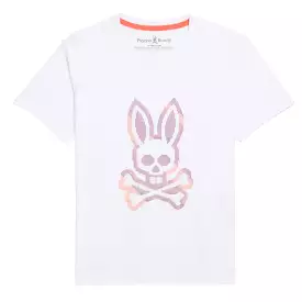 Psycho Bunny Kids Apple Valley High Density Graphic White T-Shirt_ B0u617a2pc-100