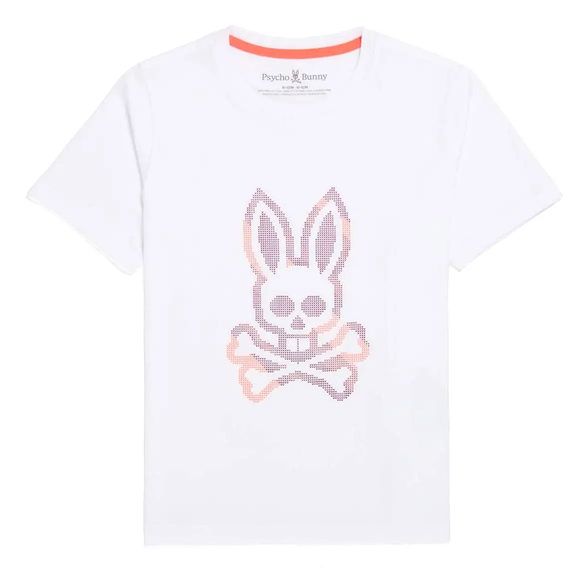 Psycho Bunny Kids Apple Valley High Density Graphic White T-Shirt_ B0u617a2pc-100