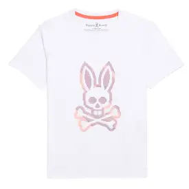 Psycho Bunny Kids Apple Valley High Density Graphic White T-Shirt_ B0u617a2pc-100