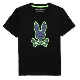 Psycho Bunny Kids Belmont Black T-Shirt_ B0u690a2pc-001