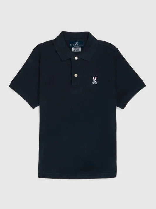 Psycho Bunny Kids Navy Classic Polo_ B0K001CRPC-410